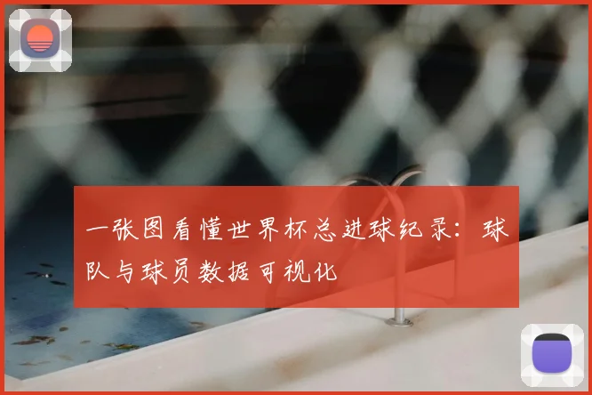 一张图看懂世界杯总进球纪录：球队与球员数据可视化
